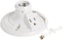 Legrand Pass & Seymour S865WCC18 250W 250V Medium Base A26 Lampholder, White, Plastic, Pull Chain (1 Count)