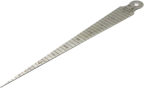1/8-5/8 Inch 1-15 MM Inch Taper Gage Stainless Taper Welding Gauge Test Ulnar & Metric Standard Aperture ruler