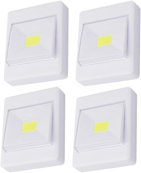 ARTIBETTER Battery Powered Led Cabinet Lights 4Pcs Soft Eye-Safe Cob Lighting for