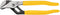 Klein Tools D502-6 Pump Pliers, Dipped 6-Inch Tongue and Groove, Yellow