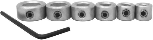 Milescraft 5342 6pc. Drill Stop Set - Includes 3/16, 1/4, 5/16, 3/8, 7/16, 1/2-Inch