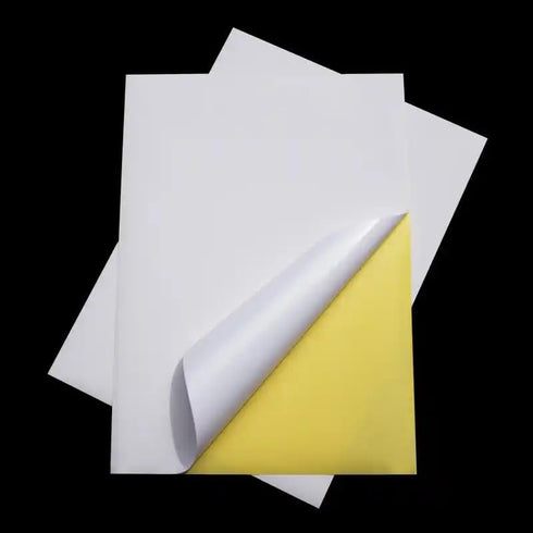 Generic A4 50 8.27 11.69 inches, Matte Printable Adhesive Paper, Sheets, x Compatible with All Printer, Inkjet, Peel