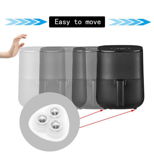 YUYUDEHM 8 360 Pcs Self Adhesive Mini Caster Wheels Swivel Appliance Wheels Stainless Appliance Sliders for Kitchen