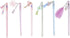 Katartizo 1PC Cute Drifting Bottle Bear Pendant Gel Pen, Sweet Lovely Erasable Stationery for School Office Supplies