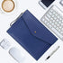 Wonderpool A4 Real Leather Multifunction Portfolio Envelope File Holder for Document Organizer and Tablet Case