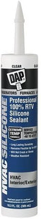 DAP 08011 80119 HVAC Professional 100% Rtv Silicone Sealant, 10.3 Fl-Oz, Clear