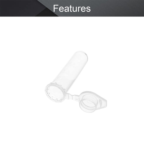 Othmro 500pcs 2ml Plastic Centrifuge Tubes with Snap Cap, Clear, Conical Bottom Storage Container for Lab Specimens