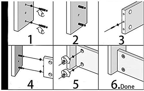 50 Sets Furniture Connecting Cam Lock Fittings with Dowel Cam Lock Connectors for Wardrobe and Cabinet