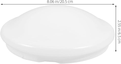 18.7cm iplusmile Replacement Mushroom Ceil Shade, Plastic White Flush Mount Ceiling Light Cover Lamp Dustcovers