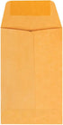 Quality Park Kraft Coin and Small Parts Envelope, #1, Square Flap, Gummed Closure, 2.25 x 3.5, Light Brown Kraft, 500/Box by Quality Park