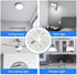 15W Dimmable 5.3 Inch 3CCT 3000K 4200K 6500K Hyuduo LED Ceiling Fan Light Retrofit Kit Round Aluminum PC for Pendant