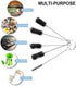 5 PCS Black Nylon Cleaning Bottle Brush Pipe Cleaning Brushes Tube Brushes Tube Bottle Straw Washing Cleaner Bristle Kit Tool,Household Supplies,Cleaning Tools Household Cleaning Brushes