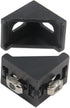 Zeberoxyz 10PCS 4040 Corner Bracket Black Right Angle with M6 Screws for Aluminum Extrusion