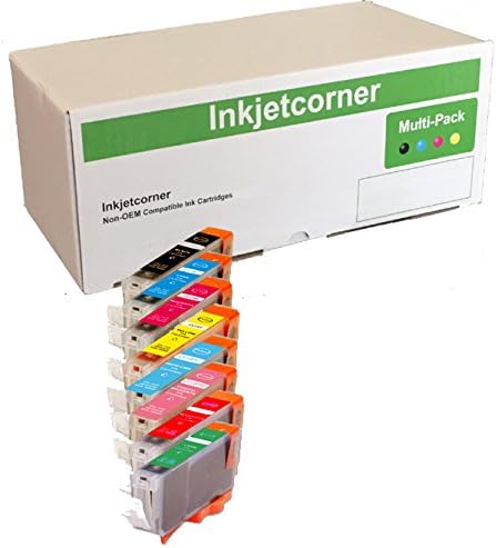 Inkjetcorner Compatible Ink Cartridges Replacement for CLI-8, Pro9000 Mark II, 8-Pack