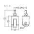 Roller Contact Point for Dial Indicator Depth Gauge Tool, 10mm Diameter Wheel, M2.5 Thread