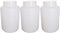 Othmro 3pcs 67.64oz/2000ml Plastic Empty Lab Cylindrical Chemical Reagent Bottle, Wide Mouth