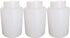 Othmro 3pcs 67.64oz/2000ml Plastic Empty Lab Cylindrical Chemical Reagent Bottle, Wide Mouth