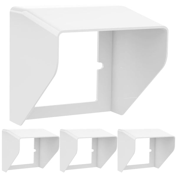 GANAZONO 4pcs Weatherproof Electrical Outlet Box Cover, Universal Outdoor Doorbell Rain Covers Oblique Doorbell