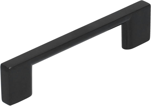 Zopsc 126mm Zinc Alloy Door Handle Pull for Cabinet Door, Wardrobe Furniture, Black