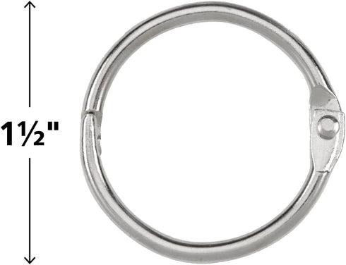 Edupress 1-1/2 inch Binder Rings (EP63925), Silver