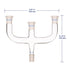 4 Way Claisen Distillation Adapter with 14/20 Joints Connecting Adapter Lab Supply