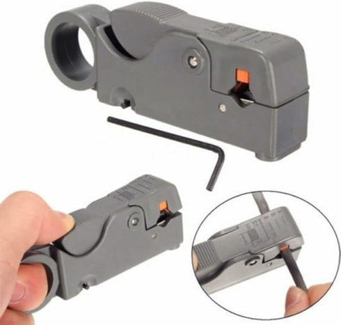 2 pcs Automatic Stripping Plier Cable Stripper Tools with Double Blades for Stripped Wire