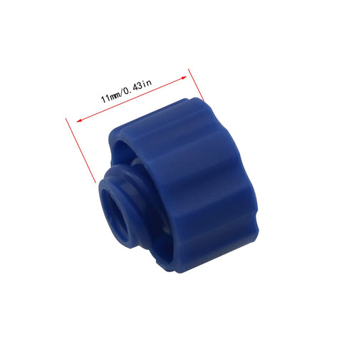 50PCS Easy Grip Syringe Tip Cap Syringe Tip Caps No Needle Luer Lock Cap for Feeding Tubes Lab Supplies, Blue
