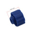50PCS Easy Grip Syringe Tip Cap Syringe Tip Caps No Needle Luer Lock Cap for Feeding Tubes Lab Supplies, Blue