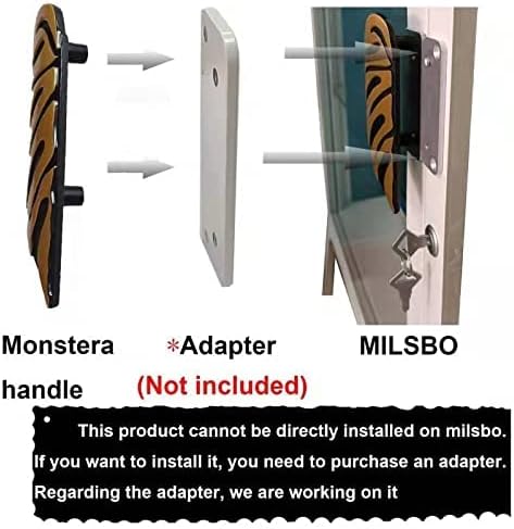 PIAOLGYI Monstera Glass Door Cabinet Handles, Leaf Knobs for IKEA Milsbo Greenhouse Cabinet Accessory