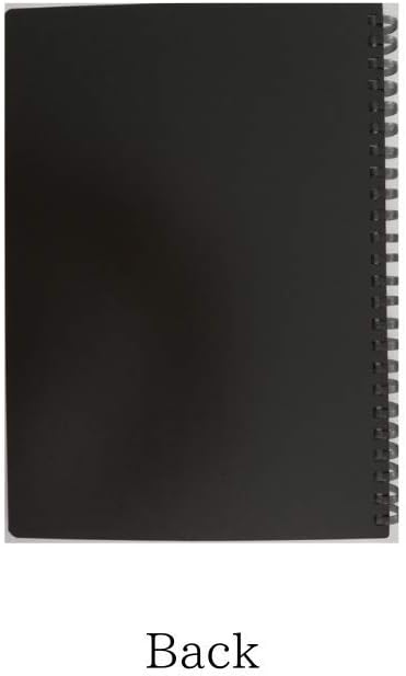 Kokuyo Soft Ring Notebook, Business, 5mm Grid, 70 Sheets, Black (B6), 3 Pack