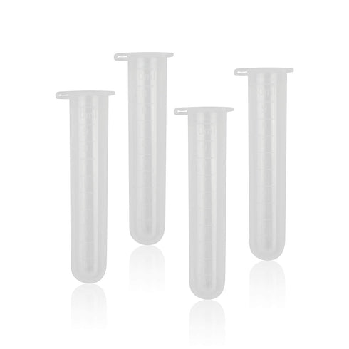 10ml Centrifuge Tubes Clear Plastic Vials EP Lab Centrifuge Vials 50pcs, Small Vial Liquid Test Sample Tube Storage Container with Snap Caps Lids
