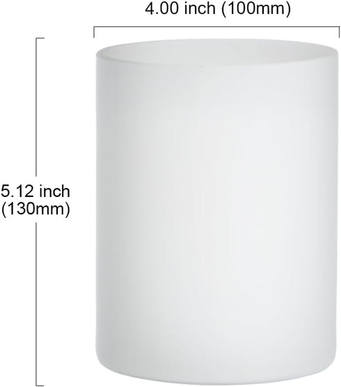 4 5.12-inch TODOLUZ Opal White Glass Replacement for Bathroom Vanity Wall Light Kitchen Island Pendant Lighting