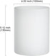 4 5.12-inch TODOLUZ Opal White Glass Replacement for Bathroom Vanity Wall Light Kitchen Island Pendant Lighting