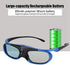 3D 144Hz 3D Glasses, DLP-Link Active Shutter Glasses with Rechargeable Battery for Projectors, Goggles for Mainstream