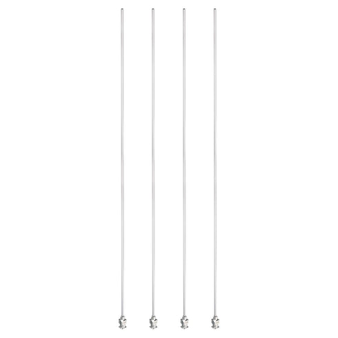PATIKIL 14Ga x 12 Inch Stainless Steel Dispensing Needle Tips, 4Pcs Blunt Tips Luer Lock for Thick Glue Ink