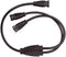 WAC Landscape Lighting, LED 24V Indoor and Outdoor Strip Light 3-Way Y-Connector
