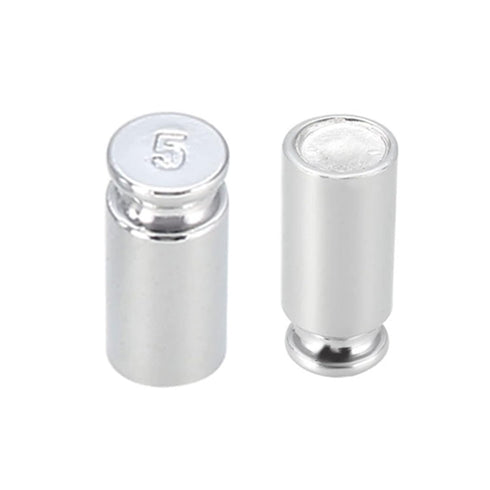 uxcell Gram Calibration Weight Set, 5g 200g 500g M1 Precision Chrome Plated Steel for Digital Balance Scales