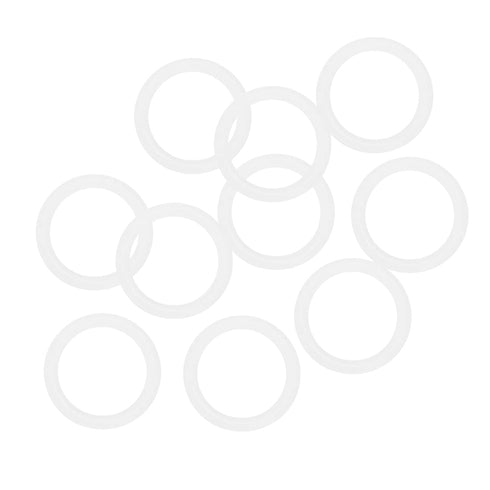 uxcell Silicone O-Rings, 16mm OD 12mm ID 2mm Width VMQ Seal Gasket, White, Pack of 10