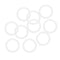 uxcell Silicone O-Rings, 16mm OD 12mm ID 2mm Width VMQ Seal Gasket, White, Pack of 10