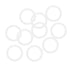 uxcell Silicone O-Rings, 16mm OD 12mm ID 2mm Width VMQ Seal Gasket, White, Pack of 10