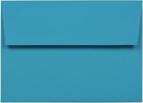 JAM PAPER A7 Colored Invitation Envelopes, 5 1/4 x 7 1/4, Blue Recycled, 100 Pack