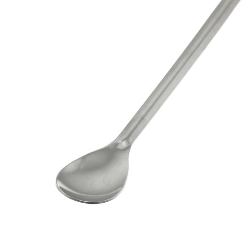 RLECS 2PCS Lab Spoon, Extended 30cm/11.8 inch Stainless Steel Sampling Spoons, 2 in 1 Lab Spatula and Mixing Spoon