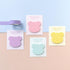 Monolike Bubble Bear Sticky-it, 8p Set Self-Adhesive Memo Pad, 30 Sheets
