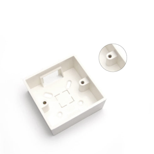 Fielect 86 Type Wall Switch Box, Deep Case Recessed Mount Backbox Protection Cover, Waterproof Dustproof PVC, White