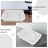 2pcs 9.2"x6.9"x2.7" ULTECHNOVO Deep Plastic Lab Tray, Acid & Alkali Resistant Spill Containment Trays, White Square