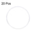 uxcell Silicone O-Rings, 31mm OD 28mm ID 1.5mm Width VMQ Seal Gasket for Pipe Repair, White, Pack of 20