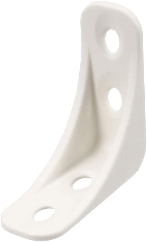 uxcell Shelf Cabinet Door 90 Degree Plastic Corner Braces 39x39x16mm Angle Brackets,