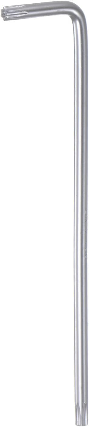 T20 Tamper Proof Torx Star Key Bit Wrench, 4.57" Long Arm High Carbon Steel Hand Tool