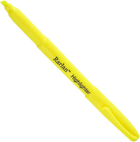Highlighters, Chisel Tip, Fluorescent Yellow, Bulk Pack of 96 Count