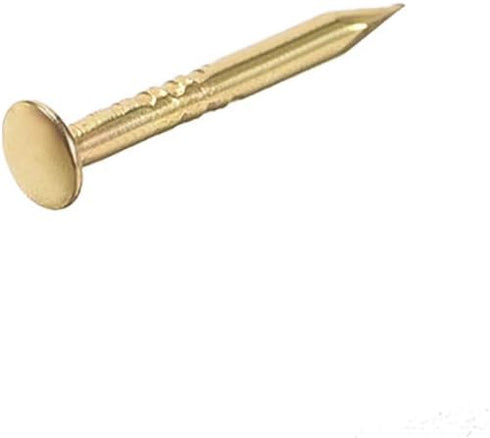 uxcell Small Tiny Hardware Nails Iron 1X10mm(DxL) for DIY Decorative Wooden Boxes Accessories, Gold Tone 500pcs